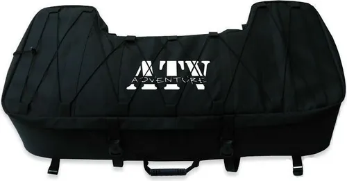 QLS ATV Quadtasche für Heckmontage - Robuste Gepäckkoffer aus wasserbeständigem Cordura 600, ideal für Offroad-Abenteuer mit viel Stauraum und sicherer Befestigung.