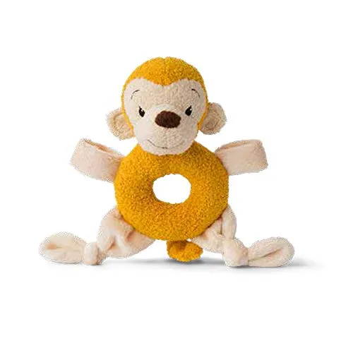 WWF 00620 - Greifring Mago, das Äffchen, niedlicher Plüschgreifring, ca. 15 cm groß, unterstützt WWF Projekte und ist handwaschbar