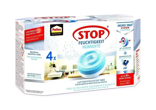 Pattex Nachfülltabs für Aero 360 Luftentfeuchter 4x450g