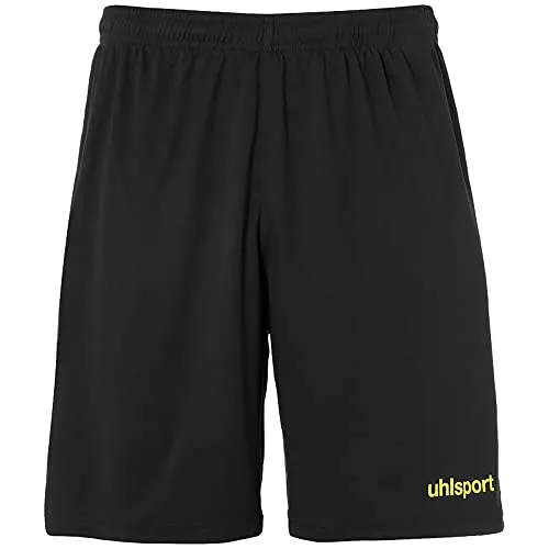 uhlsport Kinder Shorts Center Basic Shorts, Schwarz/Fluo Gelb, 128, 100334222