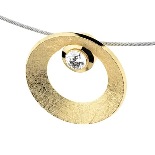 Ernstes Design Anhänger AN977 vergoldet mit Zirkonia von Ernstes Design