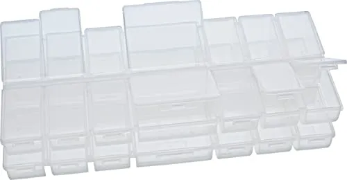 VBS 2er-Pack Sortierboxen 24x11x2,8cm Sortimentsbox Sortimentskasten Aufbewahrungsbox