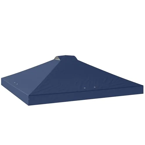 Ersatzdach 3 x 3 m für Pavillon in blau von Outsunny