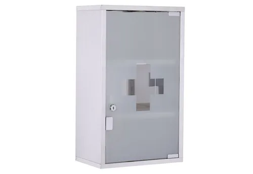 HOMCOM Medizinschrank mit 3 Fächern