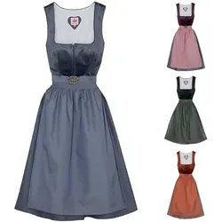 Spieth & Wensky Elli 2-teiliges Midi-Dirndl Kleid in blau von Spieth & Wensky