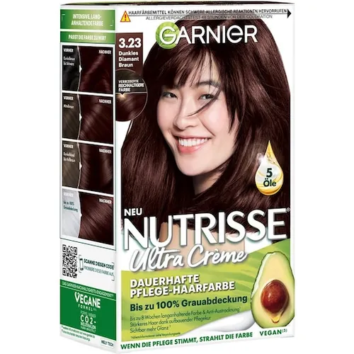 GARNIER Haarfarben NutrisseUltra Creme Dauerhafte Pflege-Haarfarbe 3.23 Dunkles Diamantbraun 1 Stk. (4,99 € / 1 Stk.)