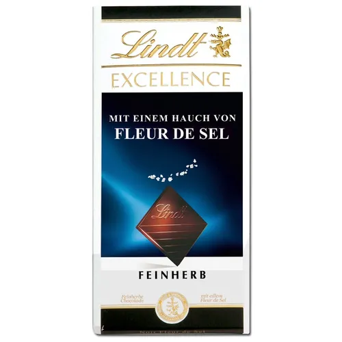 Produktbild Lindt Excellence Fleur de Sel, 100g Tafel