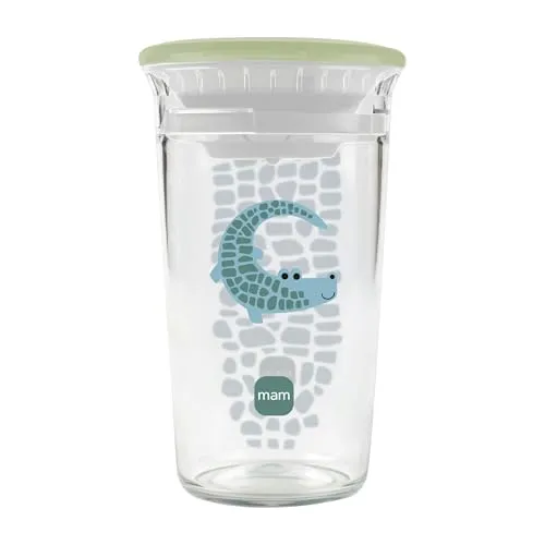MAM Easy to Drink Cup 360° Trinklernbecher 290 ml, ab 8 Monaten, Krokodil