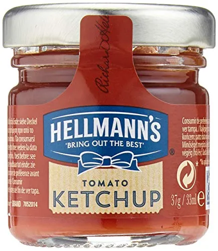 Hellmann's Tomato Ketchup Mini Glas 1er Pack (80 x 33ml)