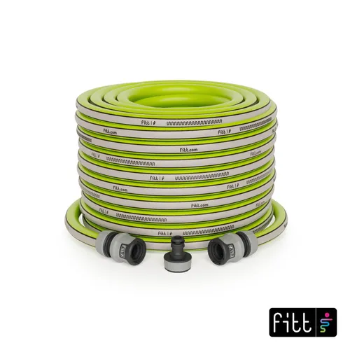 Fitt Gartenschlauch Kiuma Lime 20 m Ø 13 mm (1/2) - Hochwertiger Gartenschlauch, 20 m lang und flexibel, ideal für Gärten und Balkonbewässerung.