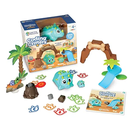 Produktbild Learning Resources Coding Critters: Rumble & Bumble, Ab 4 Jahren, Programmierbare Dinos, Fördert Mint-Konzepte, Spielspaß ohne Bildschirm