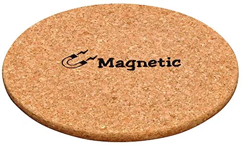 Magnetischer Korkuntersetzer - 21cm Durchmesser, rutschfest und schützt Ihre Oberflächen vor Hitze und Feuchtigkeit