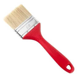 Prima-Online Flachpinsel Flachpinsel, Rot Kunststoff-Griff, Malerpinsel, (5 St., Flachpinsel 60mm) 6 cm