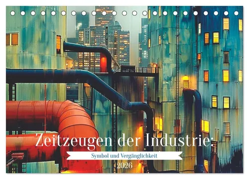 CALVENDO Wandkalender Zeitzeugen der Industrie: Symbol und Vergänglichkeit (Tischkalender 20