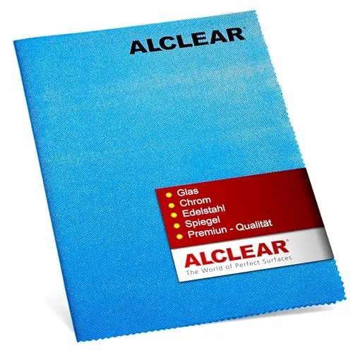 ALCLEAR 820051UM Ultra-Microfasertuch Glaspolish 70x50 cm, Glastuch blau