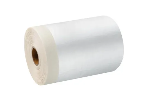 doitBau Abdeckfolie 24 Rollen - Masker Abdeckfolie mit Feinkrepp 300mm x 33m - Reißfeste Abdeckfolie mit integriertem Klebeband für präzisen Oberflächenschutz im Innenbereich. 24 Rollen à 300mm x 33m erleichtern Maler- und Putzarbeiten, indem sie effektiv vor Schmutz und Nässe schützen.