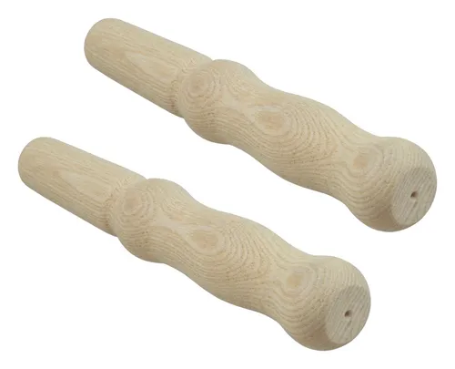 Schubkarrengriffe 25mm Holzgriffe für Schubkarre Schiebkarren Griffe - 2 Stück
