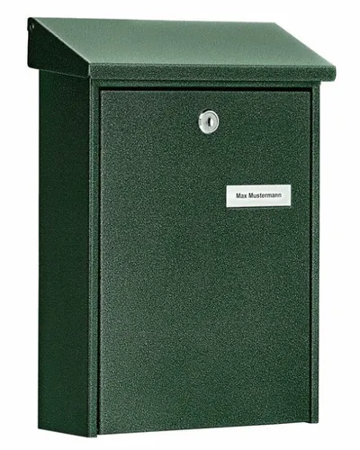 Burg Wächter DAILY 5861 GR Briefkasten aus Stahlblech in grün von BURG-WÄCHTER