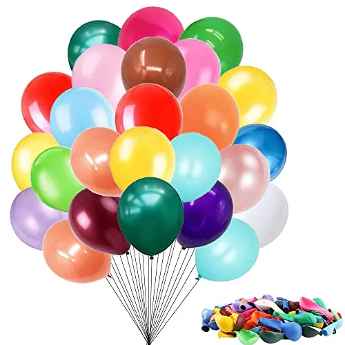 Stück Luftballons Bunt,12 Zoll Latex Partyballons,20 Farben Bunte Helium Balloons,für Geburtstagsdeko Valentinstag Hochzeit Graduierung Babypartys Festival Party Dekoration 200