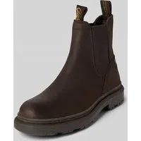 Gant Chelsea Boots aus Leder mit Label-Details Modell 'Timbly' in Dunkelbraun, Größe 38