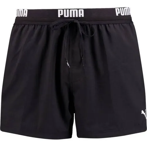 PUMA Herren Logo Shorts für Schwimmen, Schwarz, XXL EU - Badeshorts für Herren aus Recyclingmaterialien, schnelltrocknend und mit High-Tech-gebondetem Reißverschluss für zusätzlichen Komfort.