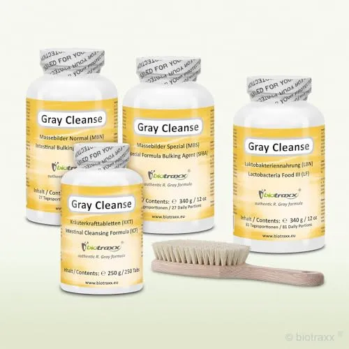 R. Gray Manager-Pack – 5-teiliges Paket zur verkürzten Kur, Darmpflege und Reinigung, Pulvermischung