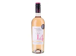 Contessa Marina Primitivo del Salento Rosato 0,75 Liter - 6 Flaschen - Roséwein - Intensiv rosa Farbe mit Aromen von Rosen und Kirsche, perfekt für heiße Sommertage auf Balkon oder Terrasse.