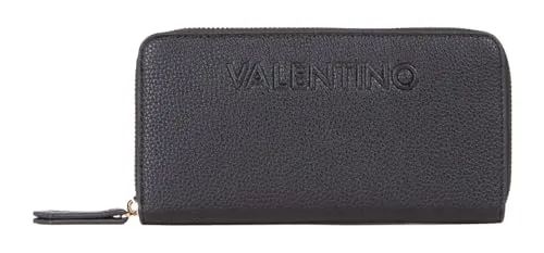 VALENTINO BAGS Zip Around Wallet schwarz in schwarz von Valentino