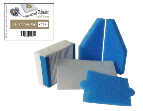 HEPA Filterset für Thomas AQUA+ Pet & Family  Anti Allergy Filter Set 5-teilig