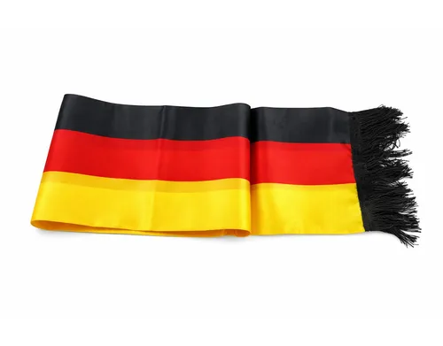 Beta Service GmbH Kostüm Deutschland Fanschal Polyester Schwarz Rot Gold Fußball Fanartikel, Strapazierfähiges Polyester für Langlebigkeit