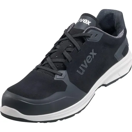 Uvex 1 Sport S3 ESD Sicherheitsschuhe für Herren - Herren Industrie & Handwerk Schuhe, atmungsaktive und ergonomische Halbschuhe mit rutschfester Sohle für optimalen Tragekomfort bei langen Arbeitstagen.