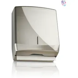 Blanc HYGIENIC Falthandtuchspender FUTURA - Sonstige Badaccessoires - Robuster Edelstahlspender, abschließbar mit Sichtfenster, Kapazität für 600 Faltpapiere, ideal für stark frequentierte Bereiche.