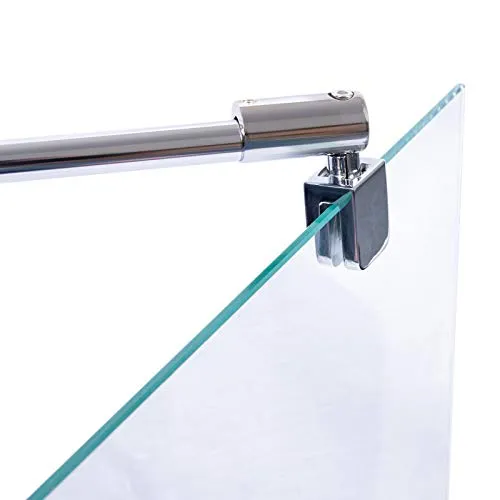 Schulte Stabilisator für 5-8 mm Glas, 54,7 cm - Winkelbar in Chromoptik - Duschkabinen & -wände: Stabilisationsstange für 5-8 mm Glas, sorgt für sicheren Stand und elegantes Design in Ihrem Bad. Praktische Halterung mit zusätzlichem Haken für Handtücher.