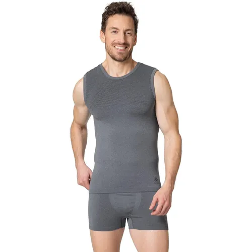 Odlo Herren Performance Light Tanktop XXL, Grey Melange - Funktionsunterhemden mit SLIM-FIT für maximale Leistung, atmungsaktiv und ideal für Trail-Laufen, Radfahren oder Training bei hohen Temperaturen.