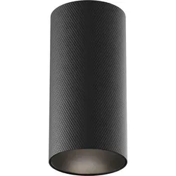 Elegante Deckenlampe Aluminium GU10 rund Schwarz - Moderne Deckenleuchte aus Aluminium mit IP20 Spritzschutz, ideal für stilvolle Akzente in Wohnzimmer, Küche und Esszimmer. Individuelle Lichtgestaltung durch freie Wahl des GU10 Leuchtmittels.