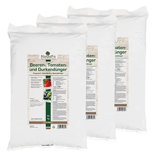 HaGaFe Beerendünger Tomatendünger Gurkendünger Gemüsedünger (30 kg (3 x 10 kg))