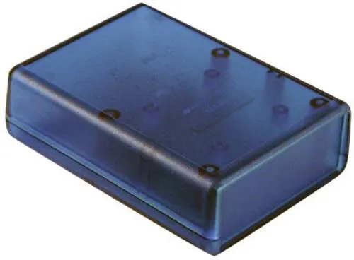 Hammond Electronics 1593KTBU Hand-Gehäuse 66 x 66 x 28 ABS Blau (transparent) 1St.