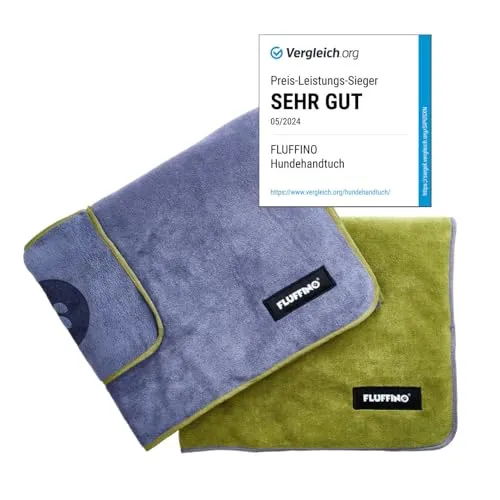 FLUFFINO Hundehandtuch 2er Set von FLUFFINO