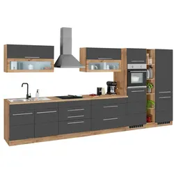 KOCHSTATION Küchenzeile KS-Wien, 430 cm mit E-Geräten von Kochstation