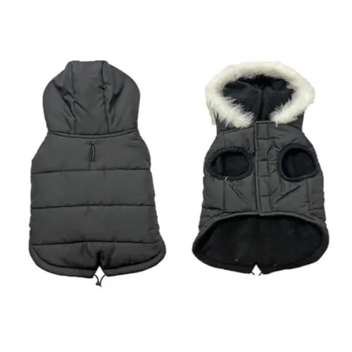 Duvo+ Hundemantel Puffer Eskimo Schwarz XL - 70CM