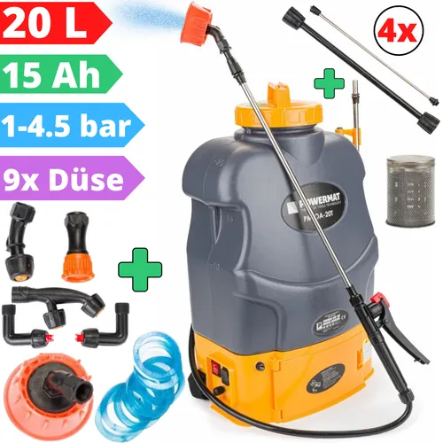 Akku Sprühgerät Rücken Drucksprüher 15 Ah