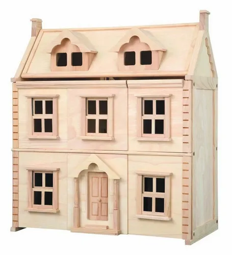 Plantoys Viktorianisches Puppenhaus - Puppenhäuser für kreative Rollenspiele, aus nachhaltigem Holz gefertigt und ideal für Kinder ab 4 Jahren. Fördert Fantasie und soziale Fähigkeiten.