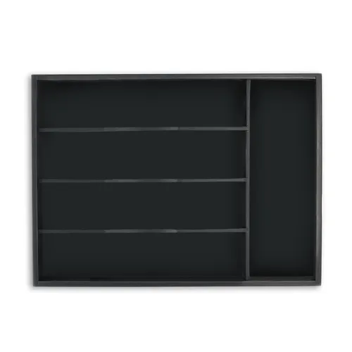 Besteckkasten Besteck Organizer Besteckschublade 5 Fächer robust Bambus
