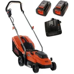 Akku Rasenmäher Black & Decker BCMW3336L2-QW - 36V 2.5Ah - Rasenmäher mit 36V Li-Ion Akku, ideal für Flächen bis 300m². Multifunktionales Messersystem und einfaches Mulchen für einen perfekten Rasen!