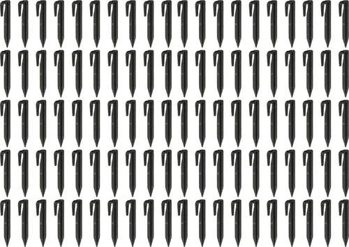 vhbw 100x Erdnägel für Begrenzungskabel kompatibel mit Stiga Mähroboter - Erdanker-Set, Kunstoff Schwarz