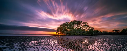 hansepuzzle 38004 - Sonnenuntergang Panorama-Puzzle 2000 Teile | Reisen Puzzle, 2028 Teile, Reisen, 60,0 x 46,0cm mit hochwertiger Aufbewahrung, Kartonbox & Beutel