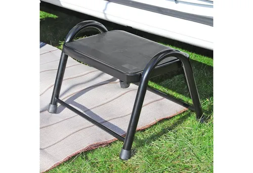 Wamovo Treppenstufe Camping Trittstufe - Robuste Einstiegshilfe für Wohnmobile und Wohnwagen, rutschfest und belastbar bis 150 kg - ideal für sicheres Ein- und Aussteigen.