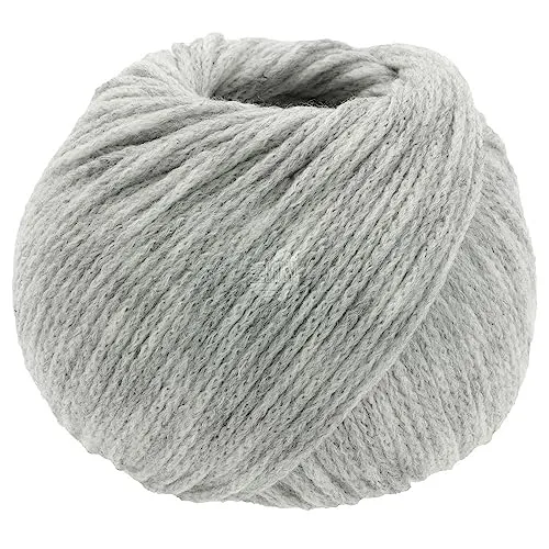 LANA GROSSA Cool Merino | Leichtes Kettengarn aus klassischer Merinowolle | Handstrickgarn aus 90% Schurwolle (Merino) & 10% Polyamid | 50g Wolle zum Stricken & Häkeln | 150m Garn FB 13