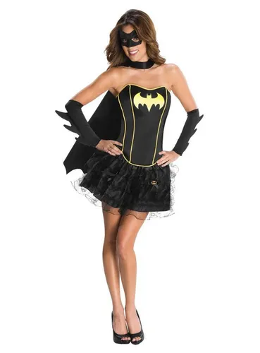 Rubie´s Kostüm Batgirl - Original lizenziertes 'Batman' Kostüm - Kostüm für Superheldinnen! Sechsteilig mit Bustier, Minirock, Cape und Augenmaske, ideal für aufregende Partys und Verkleidungen.