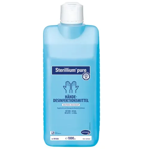 Paul Hartmann AG Bode Sterillium pure 1000 ml Händesinfektionsmittel zum Einreiben, Halal konform, koscher 9816861